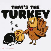 That's The Turkey Funny Thanksgiving Cat Beanie thumb 2