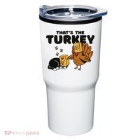 That's The Turkey Funny Thanksgiving Cat Tumbler thumb 0