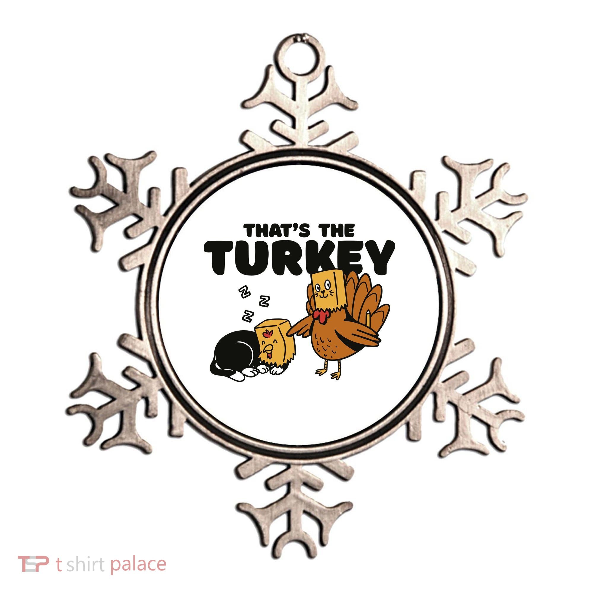 That's The Turkey Funny Thanksgiving Cat Ornament