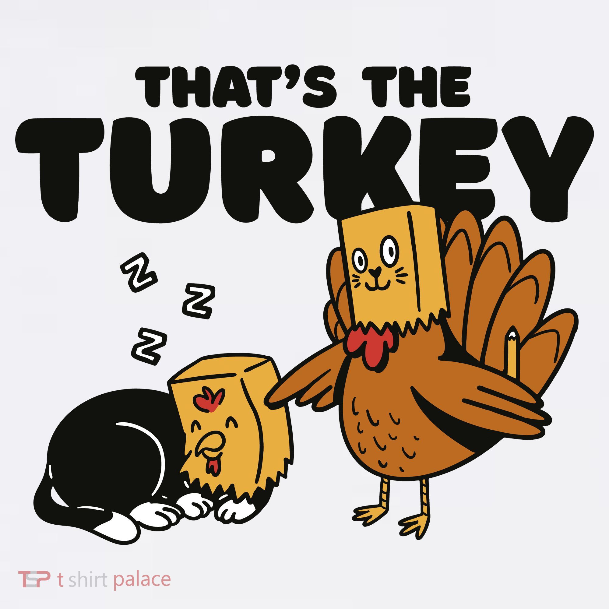 That's The Turkey Funny Thanksgiving Cat Visor