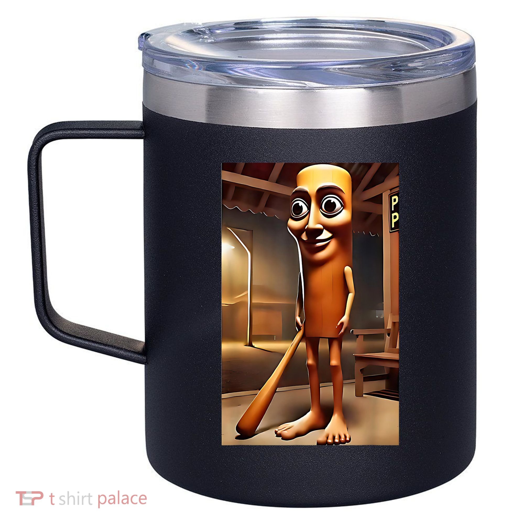 Tung Tung Tung Sahur - Italian Brainrot Meme  12oz Stainless Steel Coffee Mug