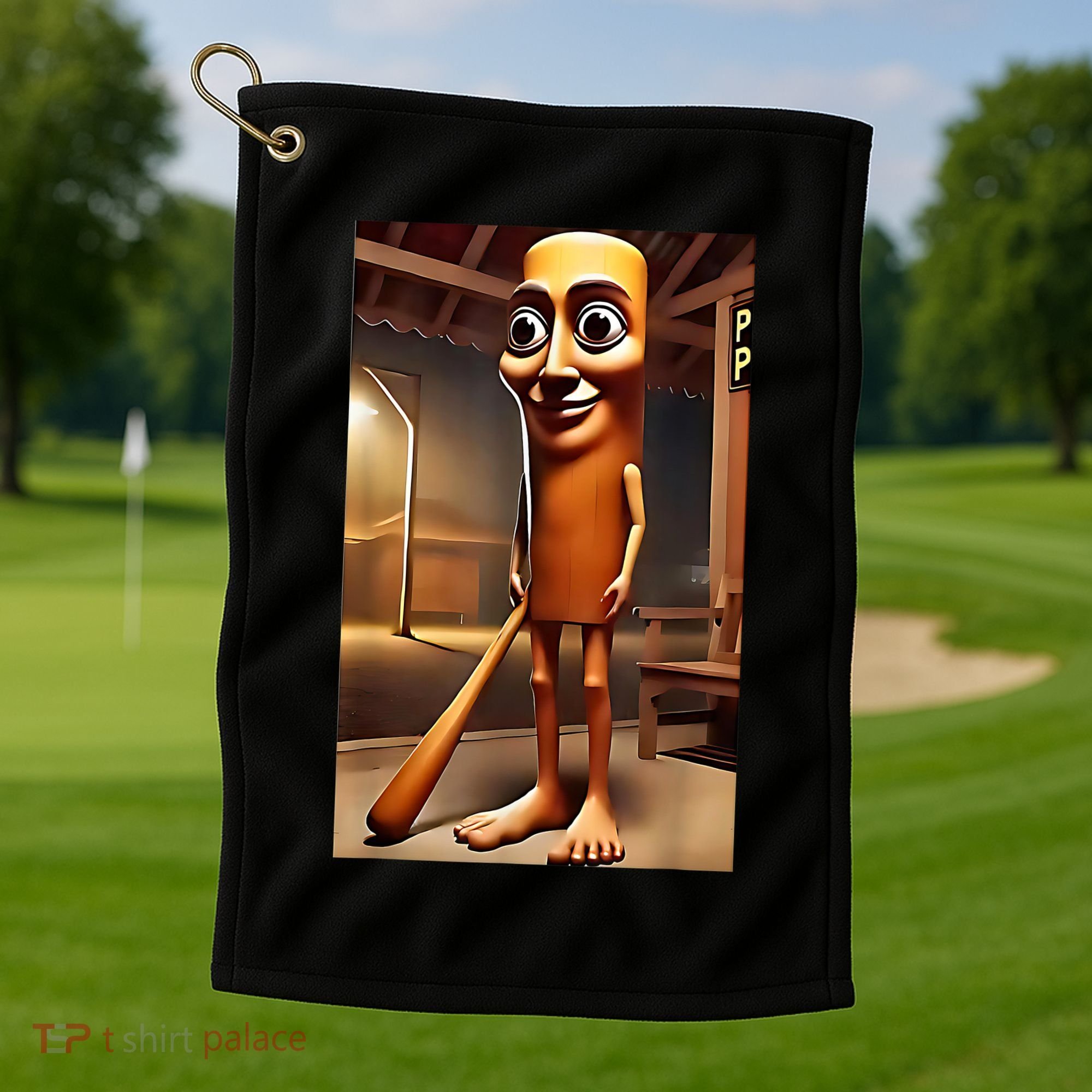 Tung Tung Tung Sahur - Italian Brainrot Meme  Golf Towel