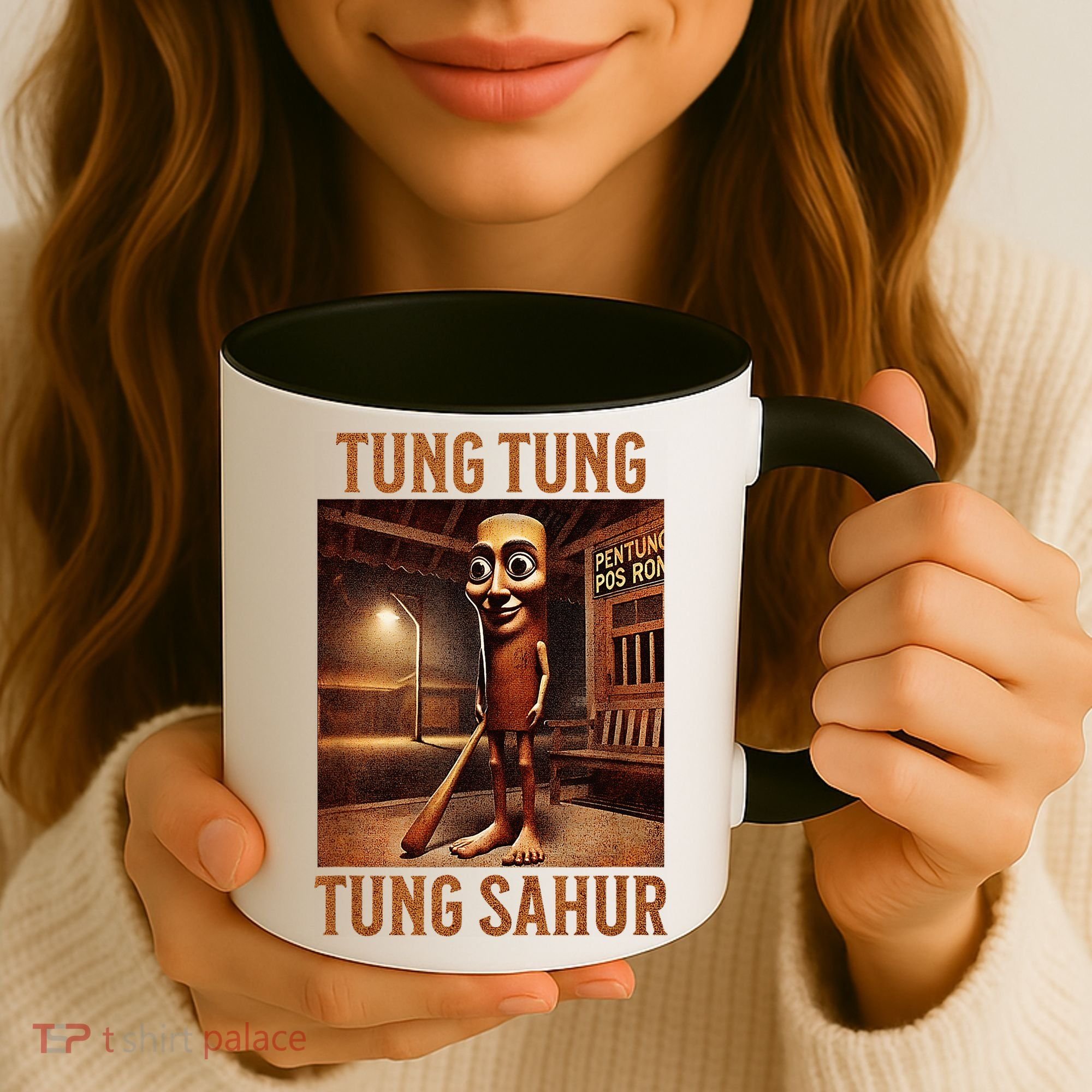 Tung Tung Tung Sahur Italian Brainrot Meme Coffee Mug