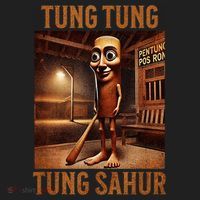 Tung Tung Tung Sahur Italian Brainrot Meme Beanie thumb 2