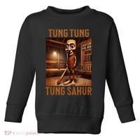Tung Tung Tung Sahur Italian Brainrot Meme Toddler Sweatshirt thumb 0