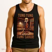 Tung Tung Tung Sahur Italian Brainrot Meme Tank Top thumb 3