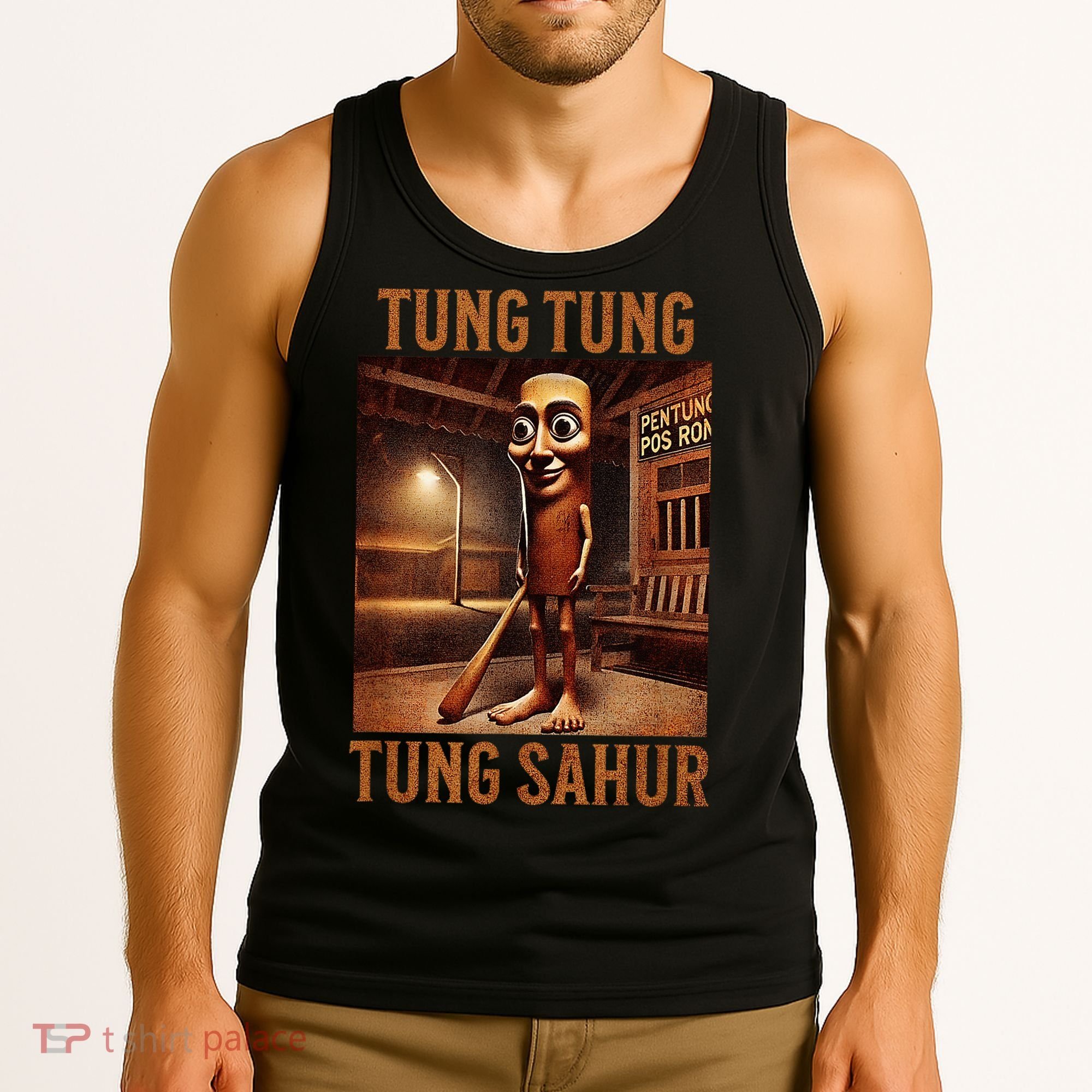 Tung Tung Tung Sahur Italian Brainrot Meme Tank Top
