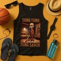 Tung Tung Tung Sahur Italian Brainrot Meme Tank Top thumb 4