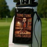 Tung Tung Tung Sahur Italian Brainrot Meme Golf Towel thumb 2