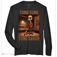 Tung Tung Tung Sahur Italian Brainrot Meme Zone Performance Long-Sleeve T-Shirt thumb 0