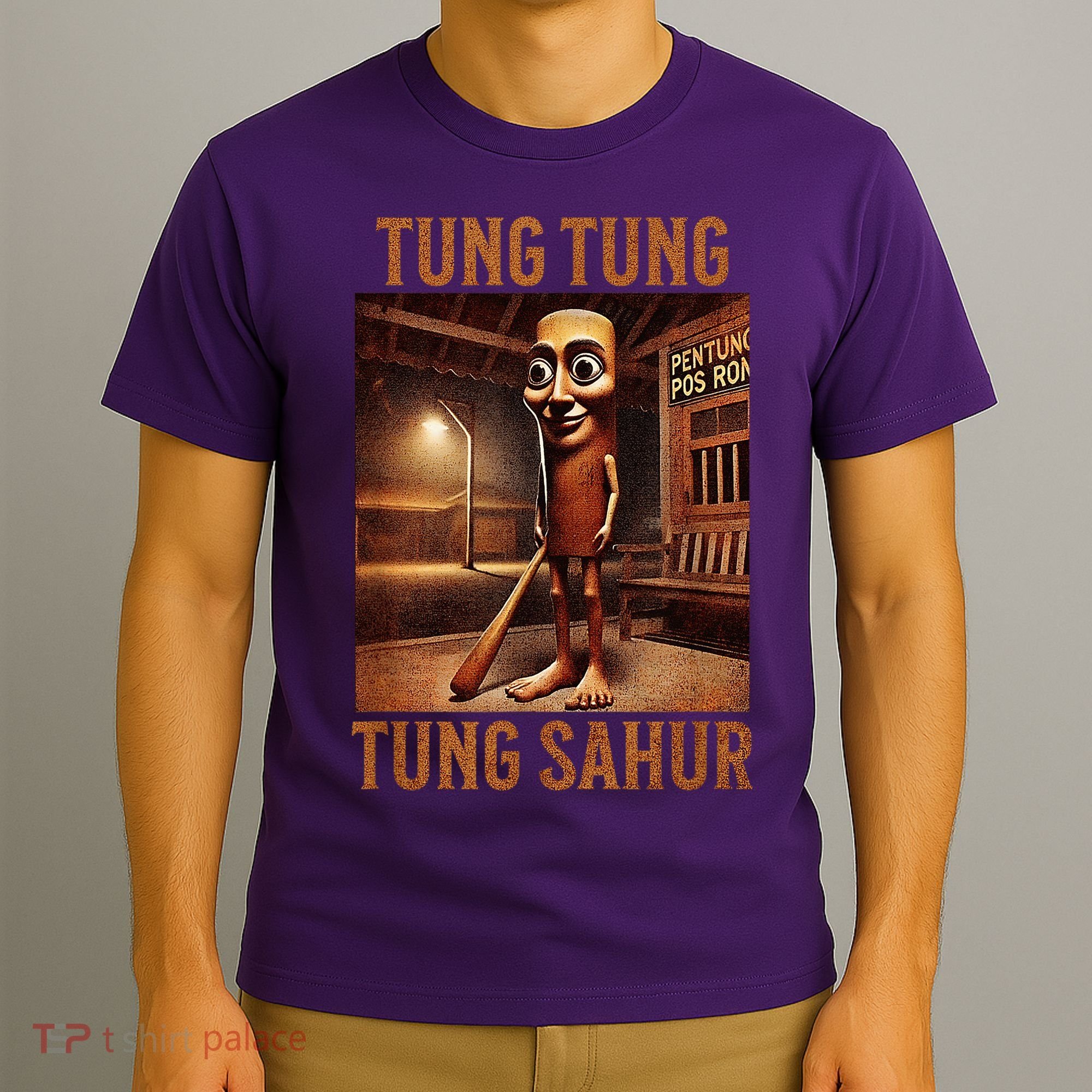 Tung Tung Tung Sahur Italian Brainrot Meme T-Shirt