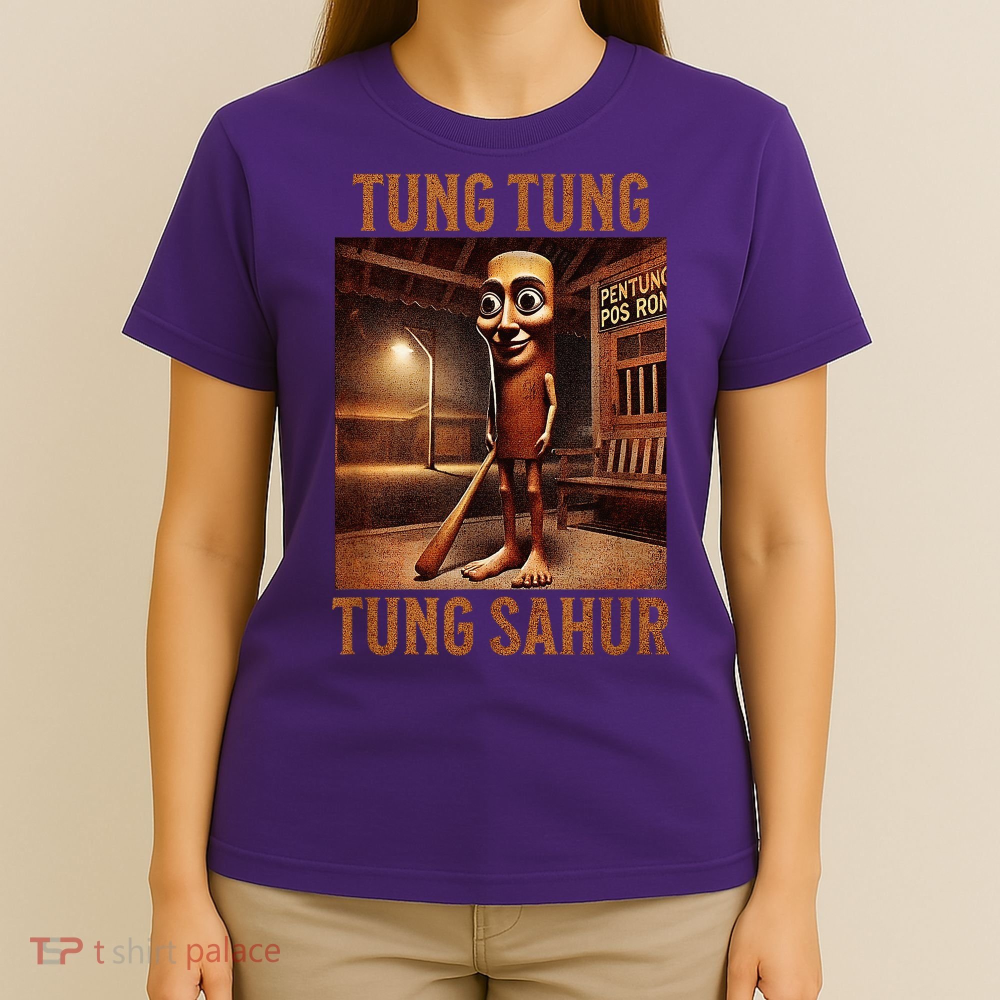 Tung Tung Tung Sahur Italian Brainrot Meme T-Shirt