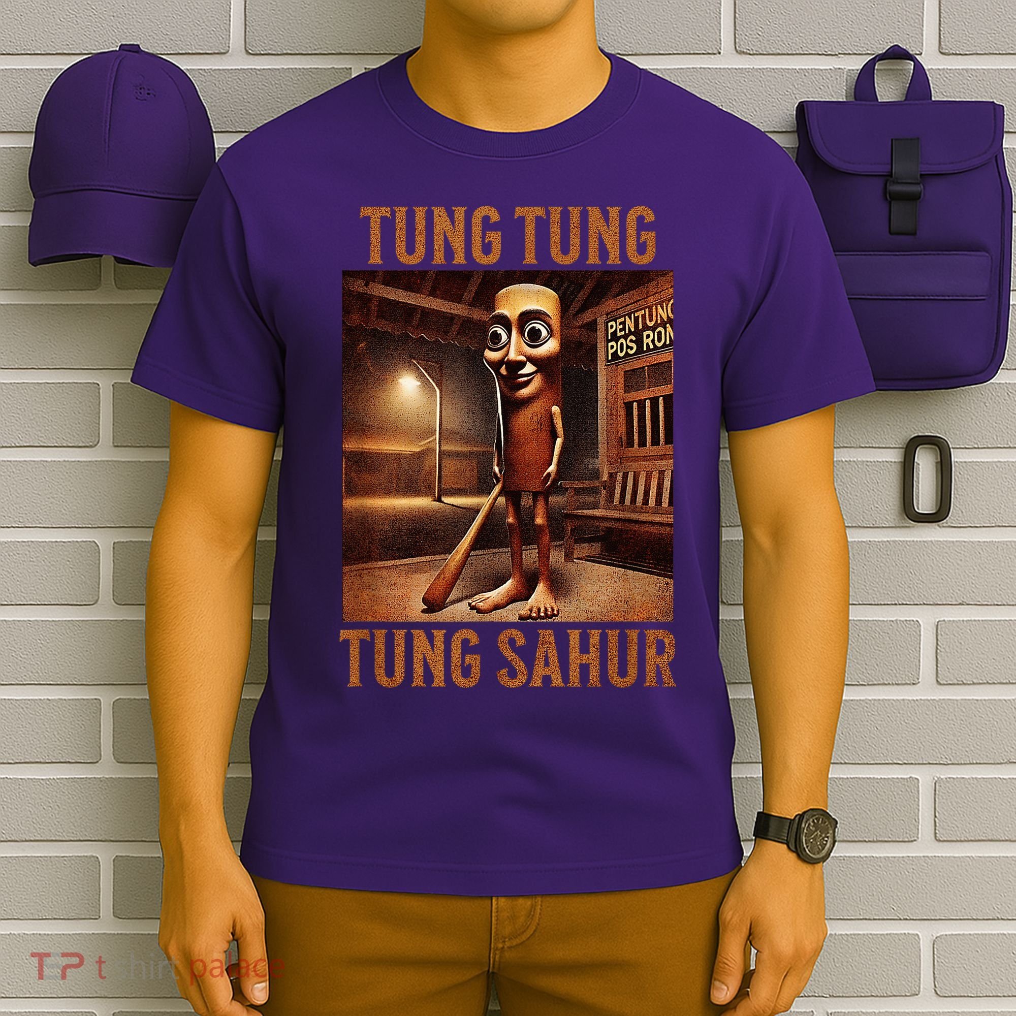 Tung Tung Tung Sahur Italian Brainrot Meme T-Shirt