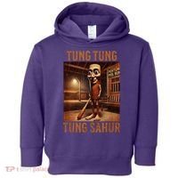 Tung Tung Tung Sahur Italian Brainrot Meme Toddler Hoodie thumb 0