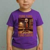 Tung Tung Tung Sahur Italian Brainrot Meme Toddler T-Shirt thumb 2