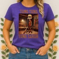 Tung Tung Tung Sahur Italian Brainrot Meme Women's T-Shirt thumb 2