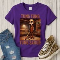 Tung Tung Tung Sahur Italian Brainrot Meme Women's T-Shirt thumb 3