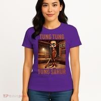 Tung Tung Tung Sahur Italian Brainrot Meme Women's T-Shirt thumb 4