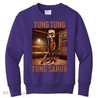 Tung Tung Tung Sahur Italian Brainrot Meme Kids Sweatshirt thumb 0