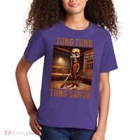 Tung Tung Tung Sahur Italian Brainrot Meme Kids T-Shirt thumb 2