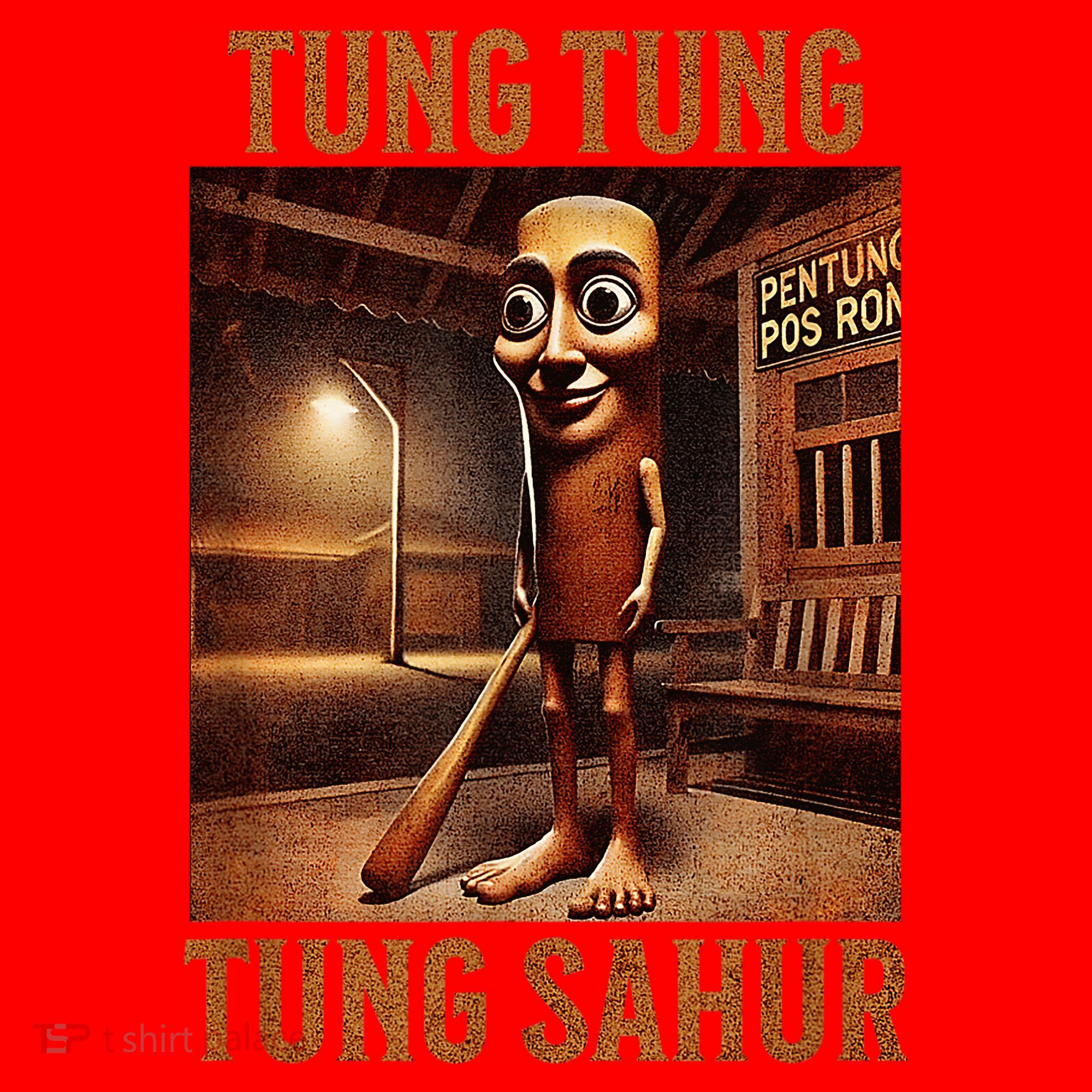 Tung Tung Tung Sahur Italian Brainrot Meme Santa Hat