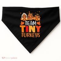 Turkey Thanksgiving TeamTiny Turkeys Nurse Fall NICU Nurse USA-Made Doggie Bandana thumb 0