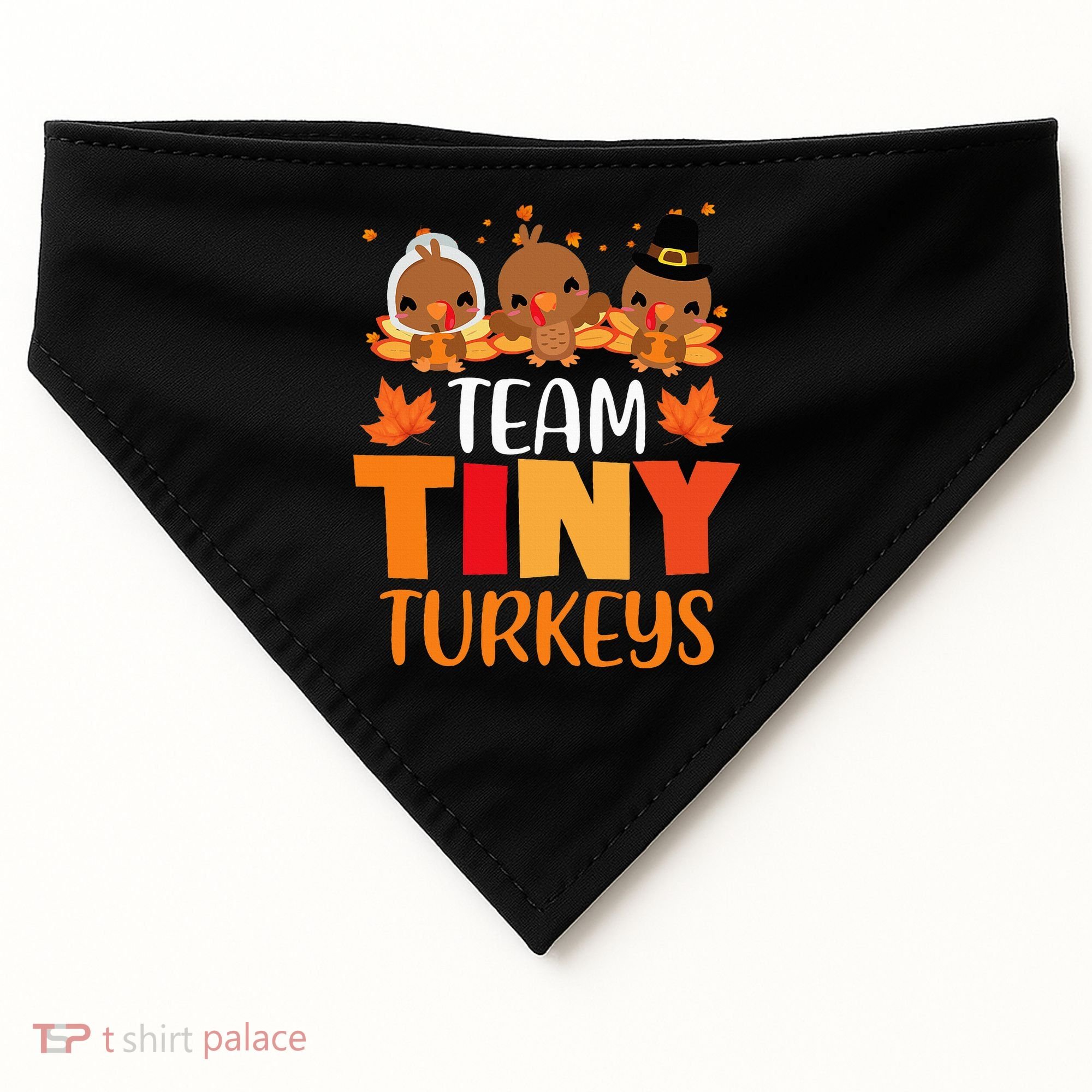 Turkey Thanksgiving TeamTiny Turkeys Nurse Fall NICU Nurse USA-Made Doggie Bandana