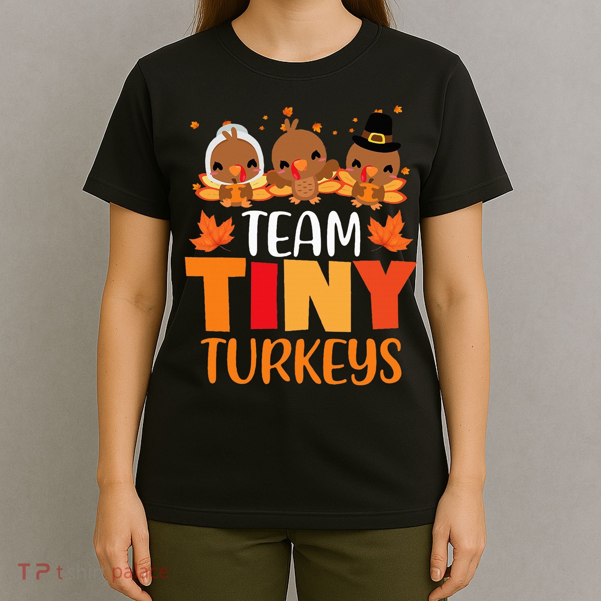 Turkey Thanksgiving TeamTiny Turkeys Nurse Fall NICU Nurse T-Shirt