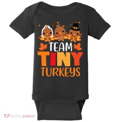 Turkey Thanksgiving TeamTiny Turkeys Nurse Fall NICU Nurse Baby Bodysuit