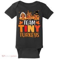 Turkey Thanksgiving TeamTiny Turkeys Nurse Fall NICU Nurse Baby Bodysuit thumb 0