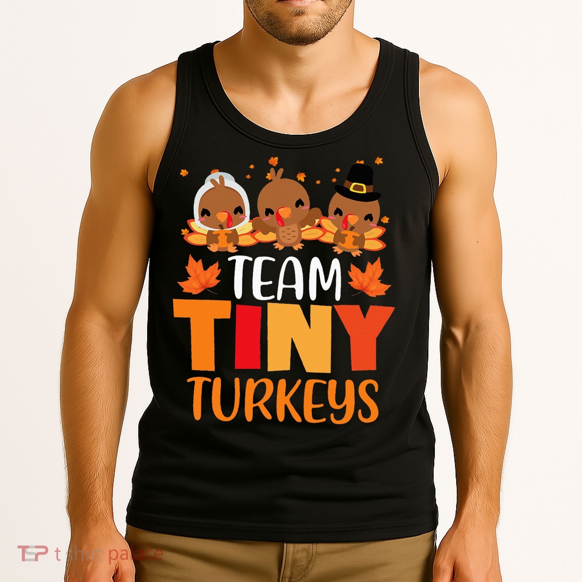 Turkey Thanksgiving TeamTiny Turkeys Nurse Fall NICU Nurse Tank Top