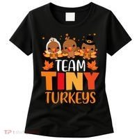 Turkey Thanksgiving TeamTiny Turkeys Nurse Fall NICU Nurse Women's T-Shirt thumb 0