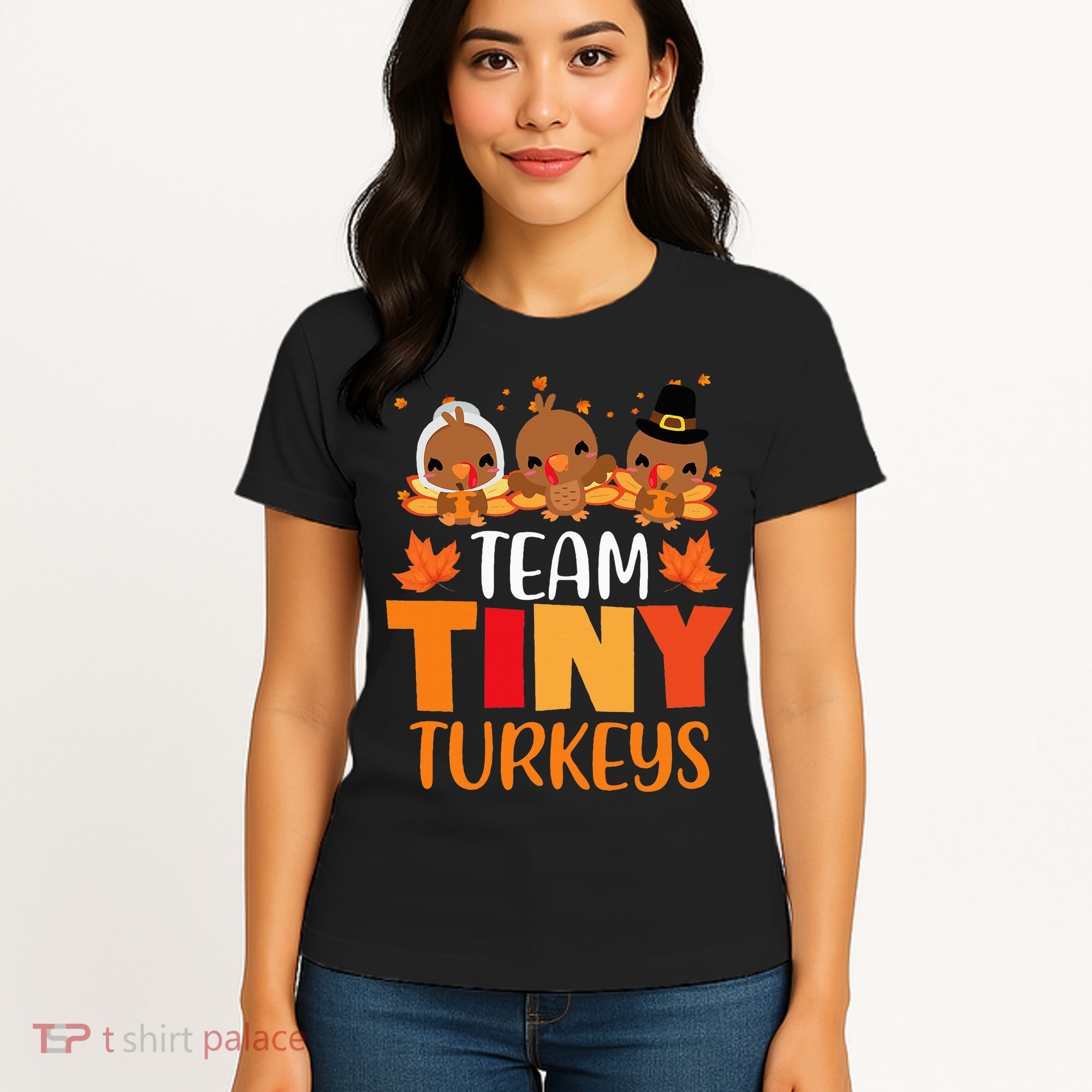 Turkey Thanksgiving TeamTiny Turkeys Nurse Fall NICU Nurse Women's T-Shirt