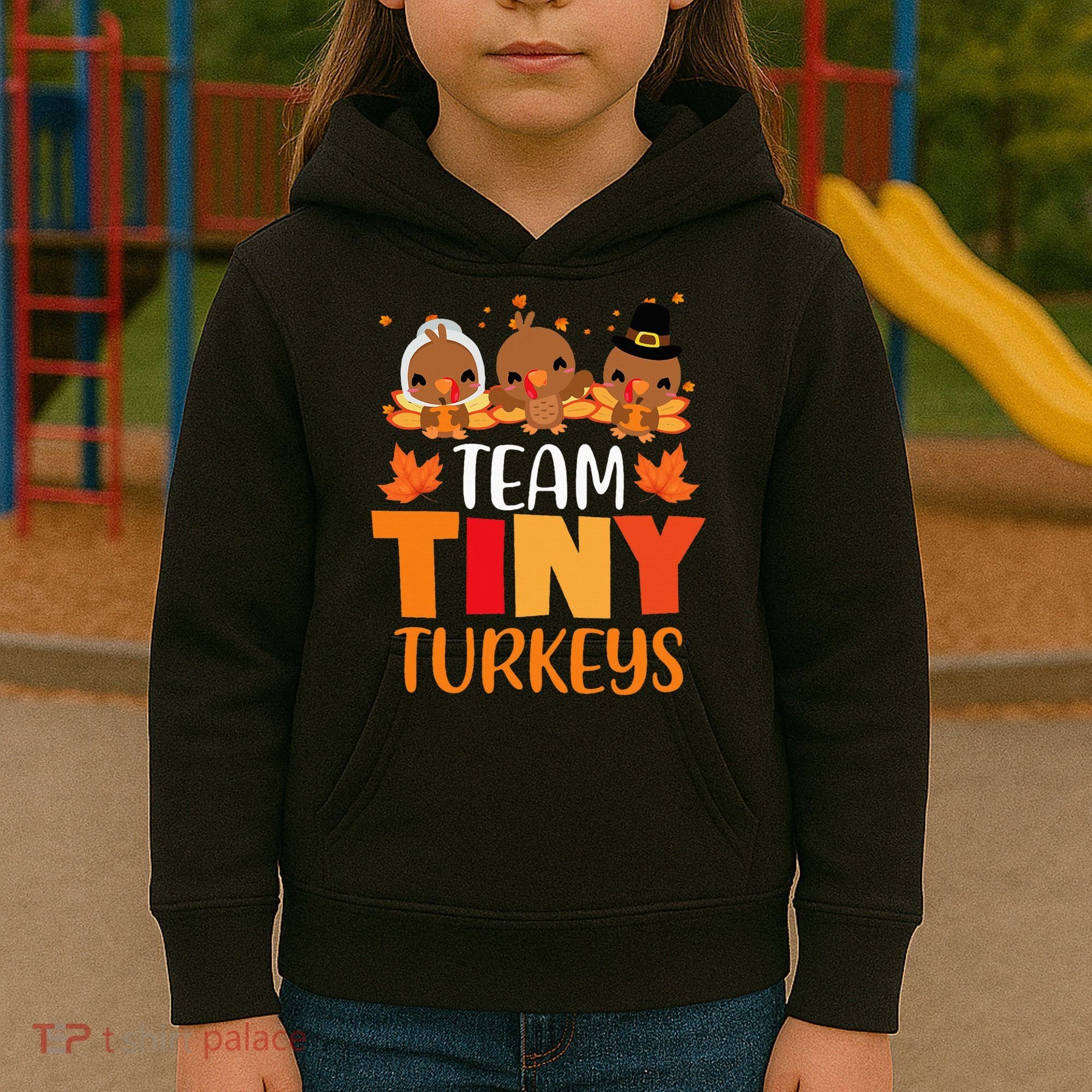 Turkey Thanksgiving TeamTiny Turkeys Nurse Fall NICU Nurse Kids Hoodie