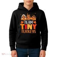 Turkey Thanksgiving TeamTiny Turkeys Nurse Fall NICU Nurse Kids Hoodie thumb 4