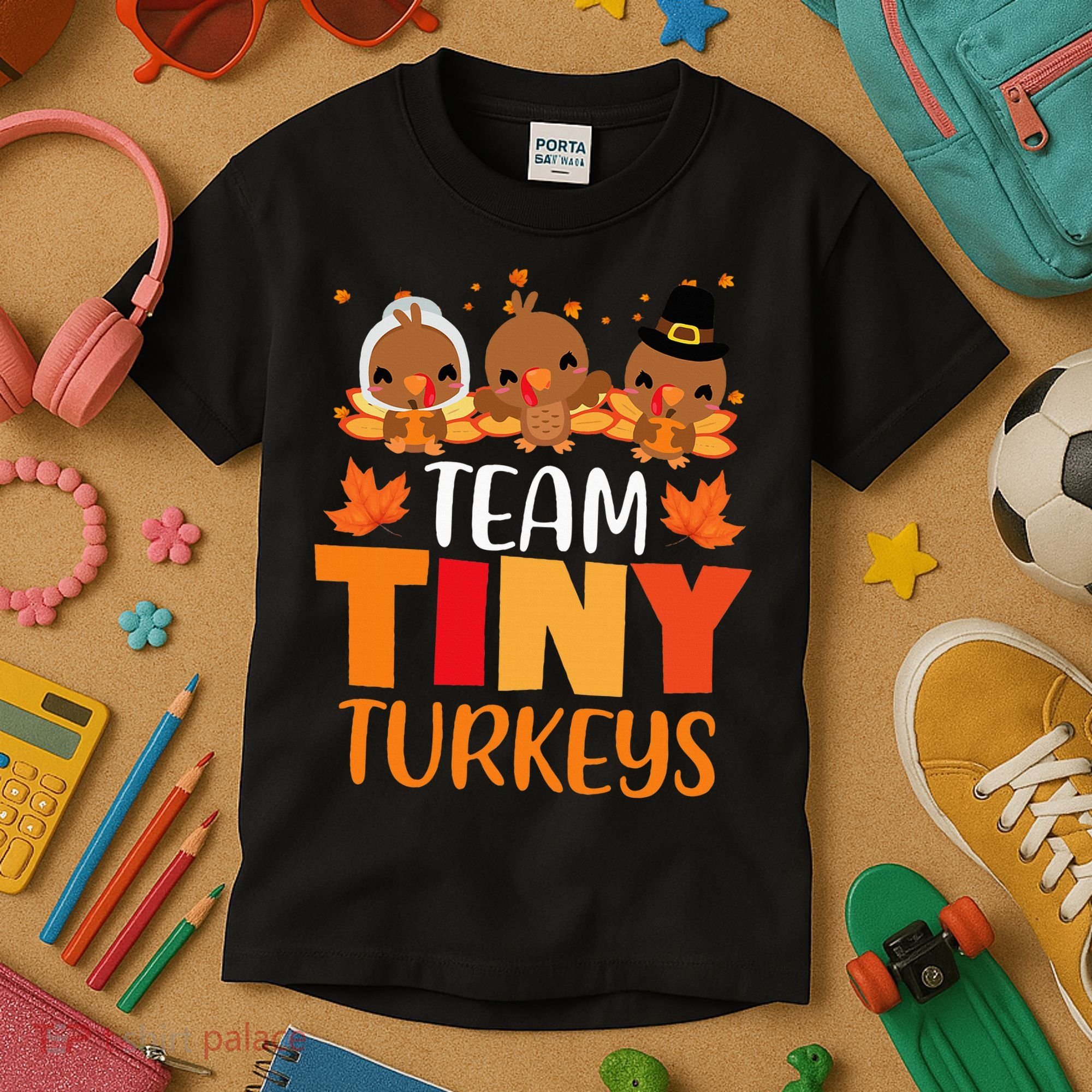 Turkey Thanksgiving TeamTiny Turkeys Nurse Fall NICU Nurse Kids T-Shirt