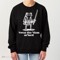 T'was The 'Tism M'Lord Funny Medieval Knight Frog Women's Sweatshirt thumb 0