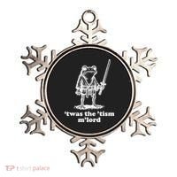 T'was The 'Tism M'Lord Funny Medieval Knight Frog Ornament thumb 0