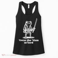 T'was The 'Tism M'Lord Funny Medieval Knight Frog Women's Tank Top thumb 0
