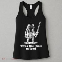 T'was The 'Tism M'Lord Funny Medieval Knight Frog Women's Tank Top thumb 3
