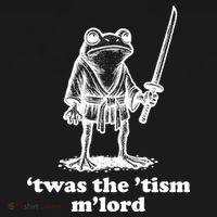 T'was The 'Tism M'Lord Funny Medieval Knight Frog Women's Perfect Tri Rocker Tank thumb 4