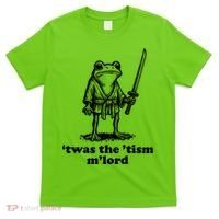 T'was The 'Tism M'Lord Funny Medieval Knight Frog T-Shirt thumb 0