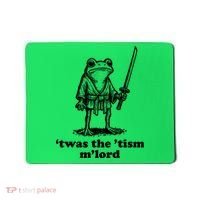 T'was The 'Tism M'Lord Funny Medieval Knight Frog Mousepad thumb 0