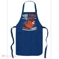 Too Tired To Meet People Today Lazy Sloth Funny Gift Apron thumb 0