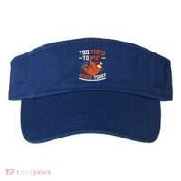 Too Tired To Meet People Today Lazy Sloth Funny Gift Visor thumb 0