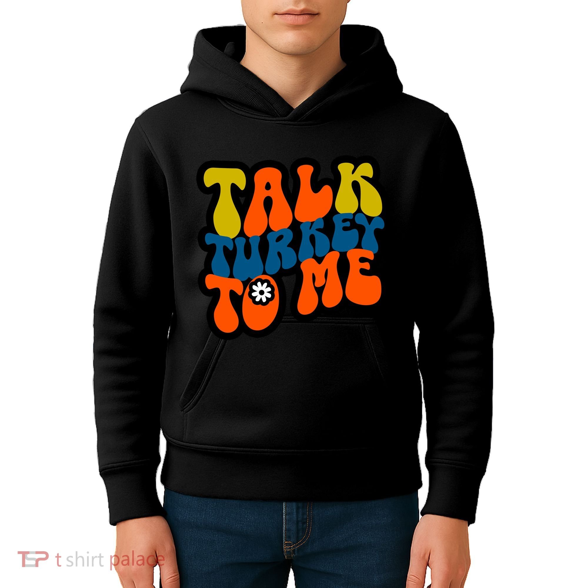 Talk Turkey To Me Kids Hoodie
