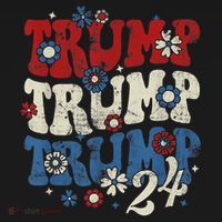 Trump Trump Trump 2024 Retro Groovy Mousepad thumb 1