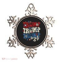 Trump Trump Trump 2024 Retro Groovy Ornament thumb 0