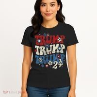 Trump Trump Trump 2024 Retro Groovy Women's T-Shirt thumb 4