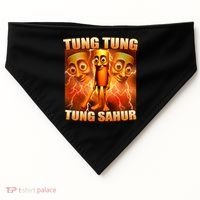 Tung Tung Tung Sahur Meme USA-Made Doggie Bandana thumb 0
